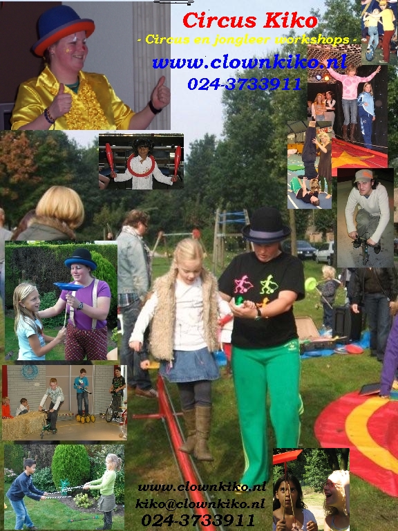 Circus Kiko circus workshops & workshop jongleren, workshop diabolo, workshop chinese borden draaien en workshop ballon figuren vouwen